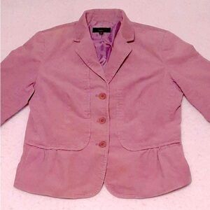 Talbots  Pink Corduroy Button Collared Jacket Blazer free with buying bl…